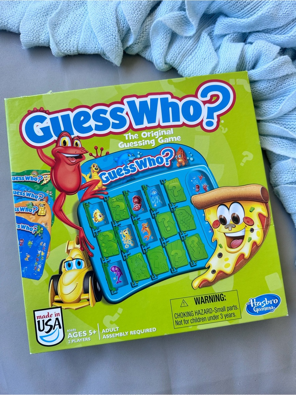 Hasbro Guess Who? Board Game - Green and Blue